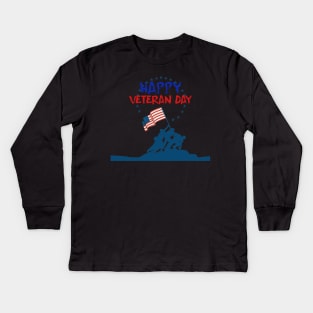 Veterans Day gift freedom father grandpa Kids Long Sleeve T-Shirt